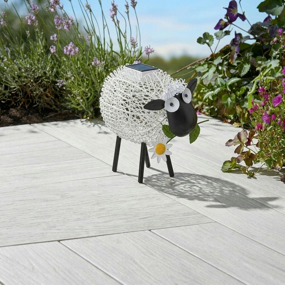 Garden Greatness Dolly Sheep Solar Silhouette Garden Light