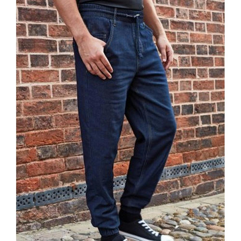 Premier Adults Unisex Artisan Chefs Joggers - Indigo Denim