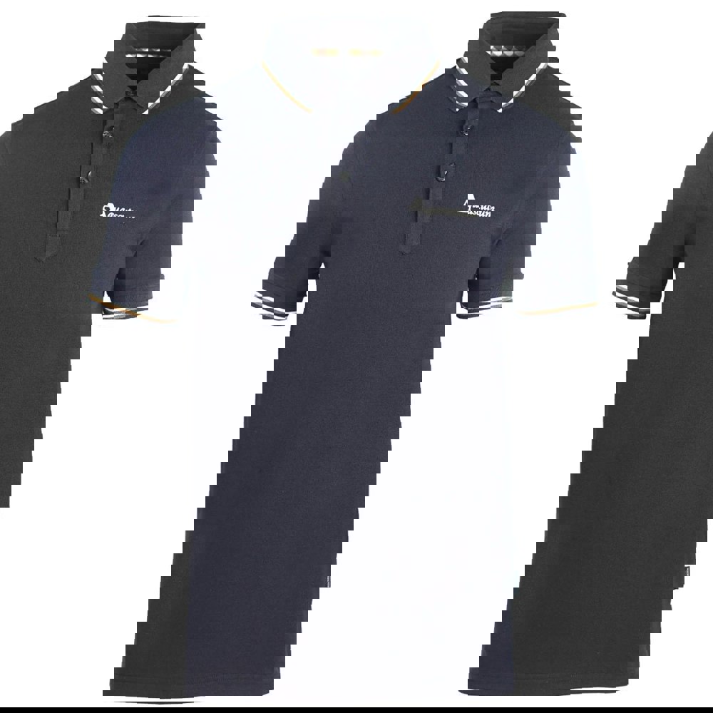 Aquascutum Brand Logo Navy Polo Shirt - Nova Clothing
