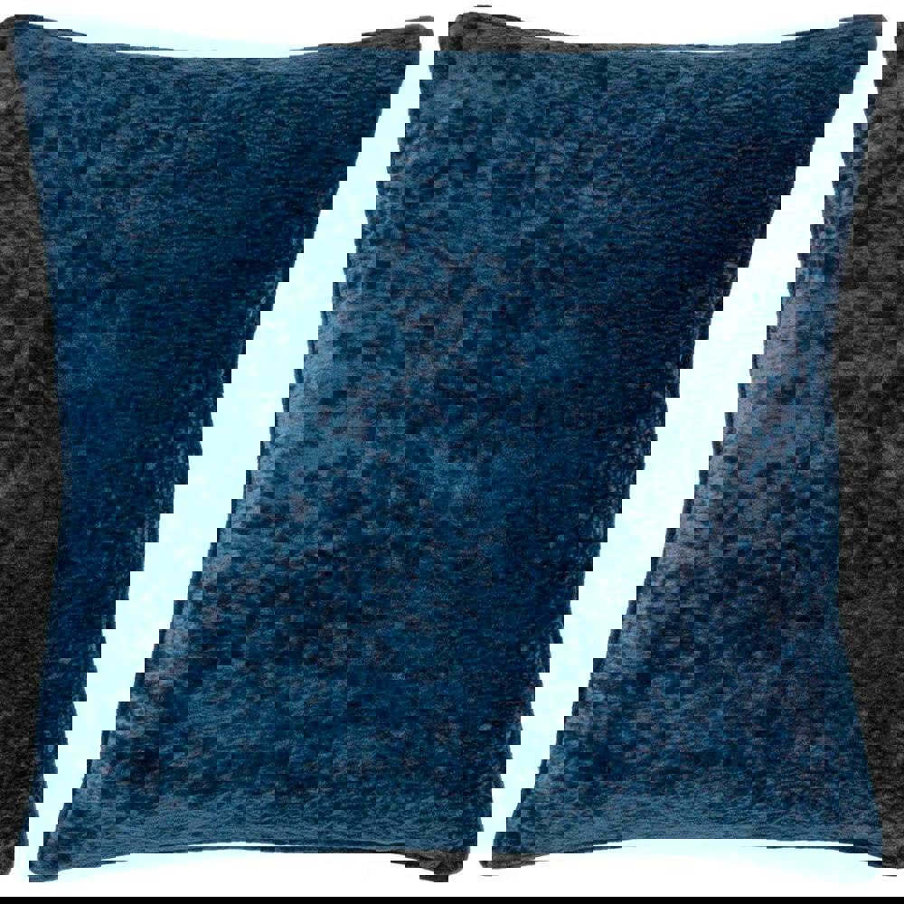 Paoletti Velvet Ripple Cushion Cover - Navy