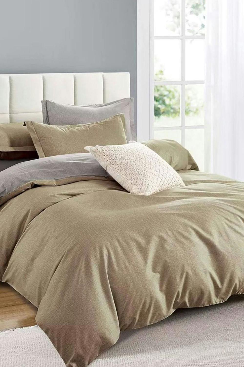 Ezysleep Reversible Natural Printed Duvet Set