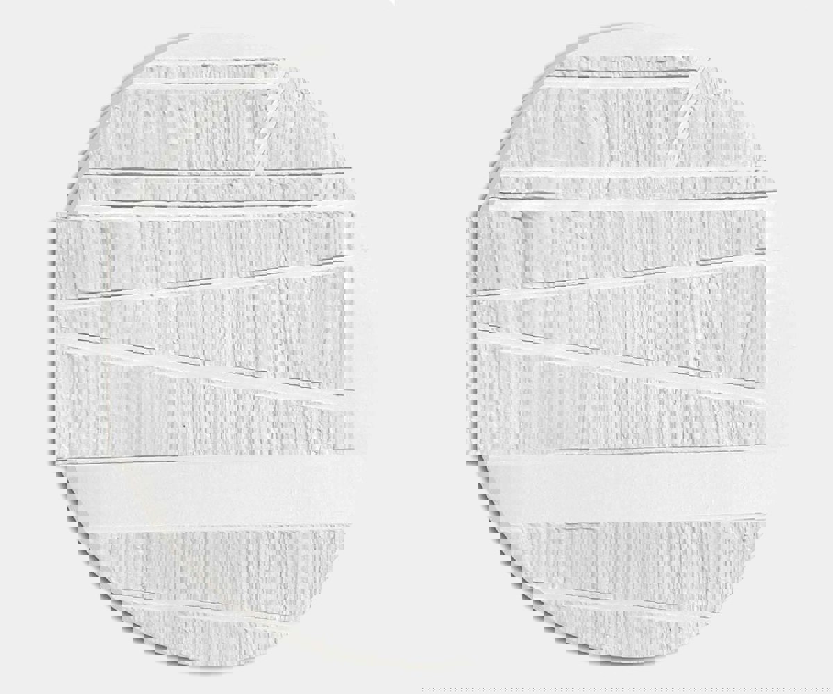 Handmade textured artwork from the Quintessa Art Toel collection, featuring a circular panel design in luxurious white tones.