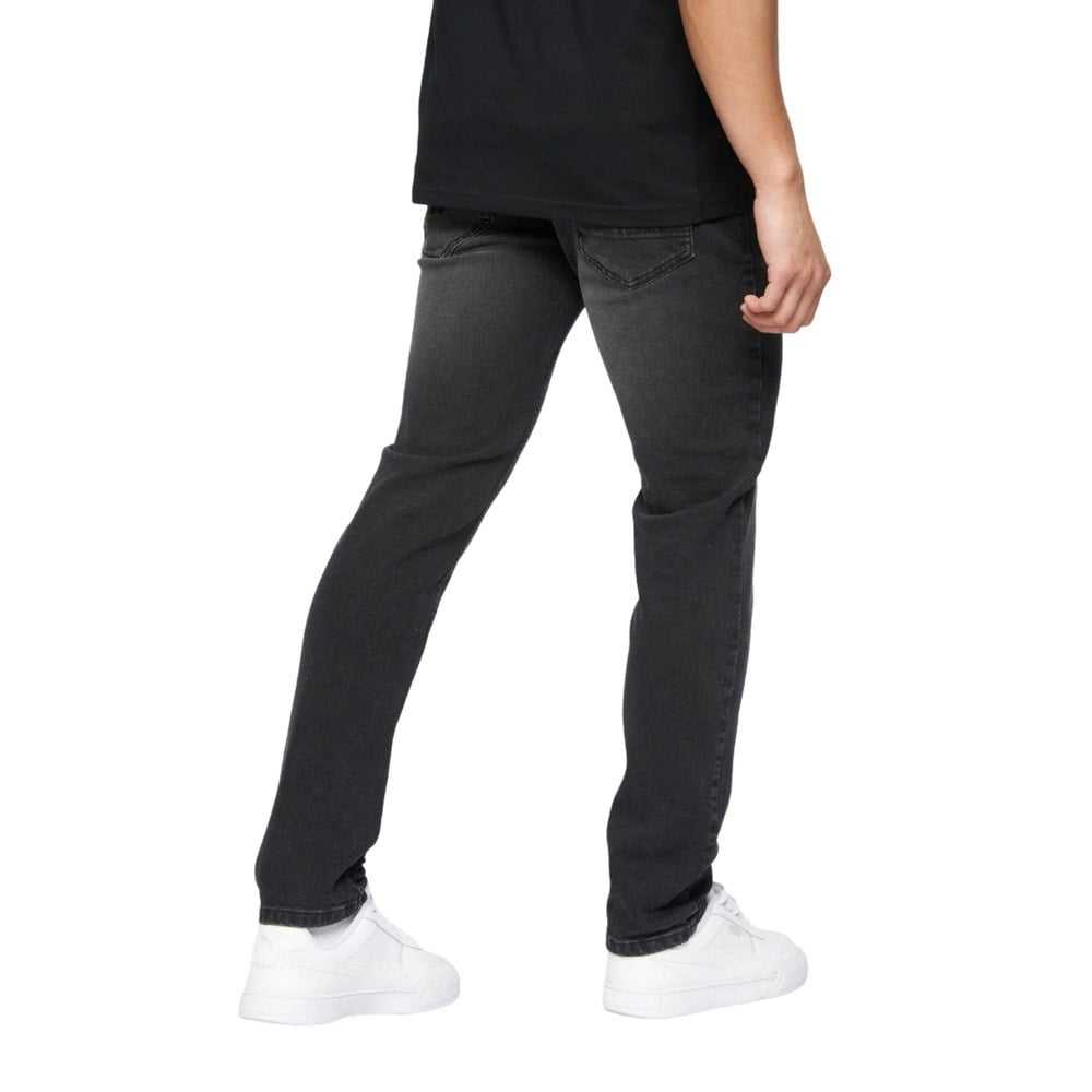 Crosshatch Mens Buraca Slim Jeans - Black Wash