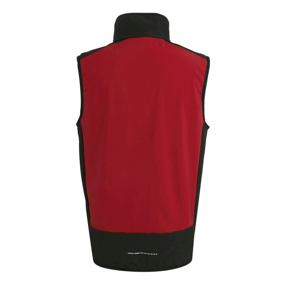Regatta Professional Mens Colour Block Softshell Body Warmer - Classic Red/Black