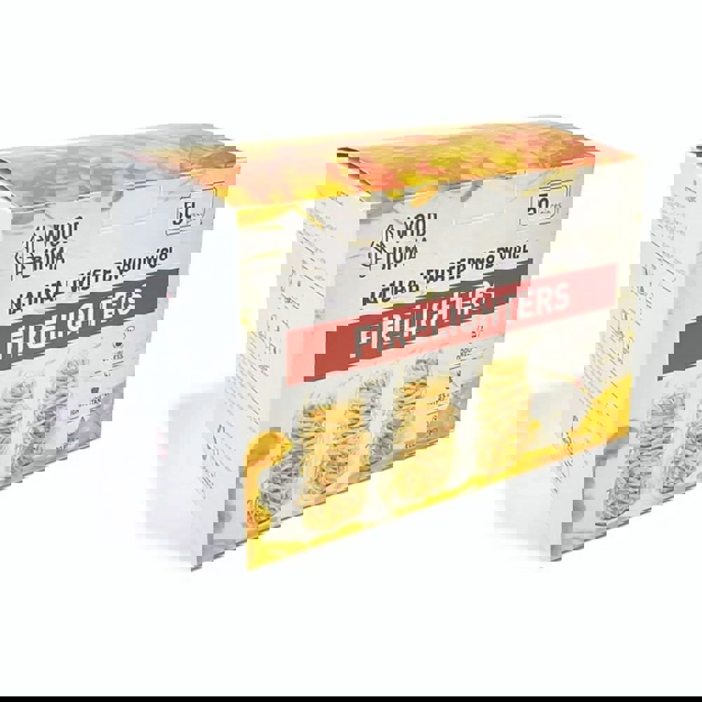 Callow Wood Wool Firelighters - Eco-Friendly Firestarters for BBQs and Fireplaces
