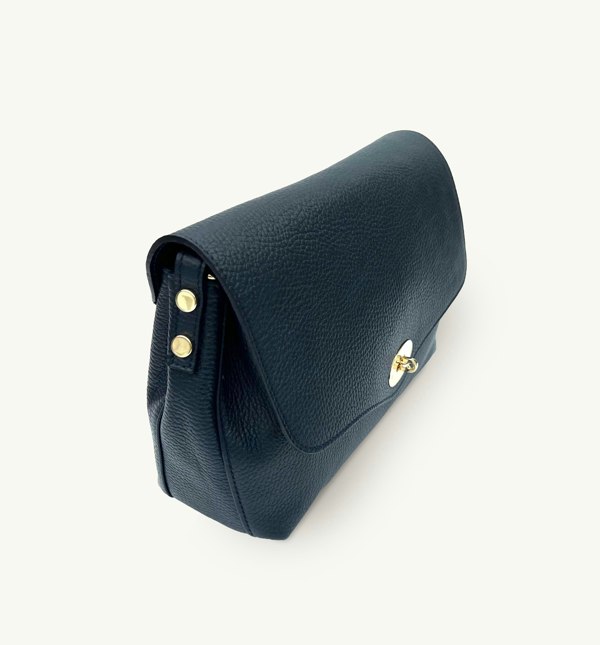 The Maddie Maxi Leather Bag - Navy