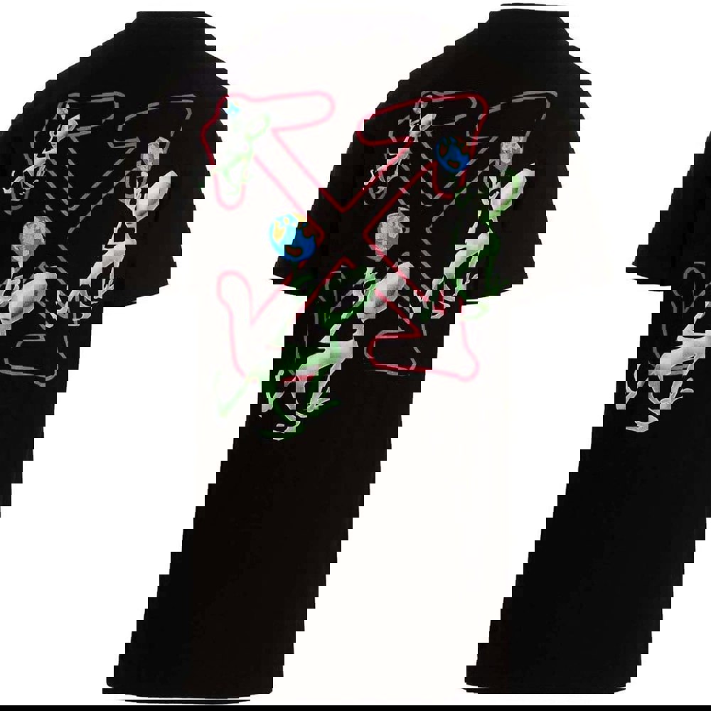 Off-White Alien Arrow Logo Oversized Fit Black T-Shirt XS