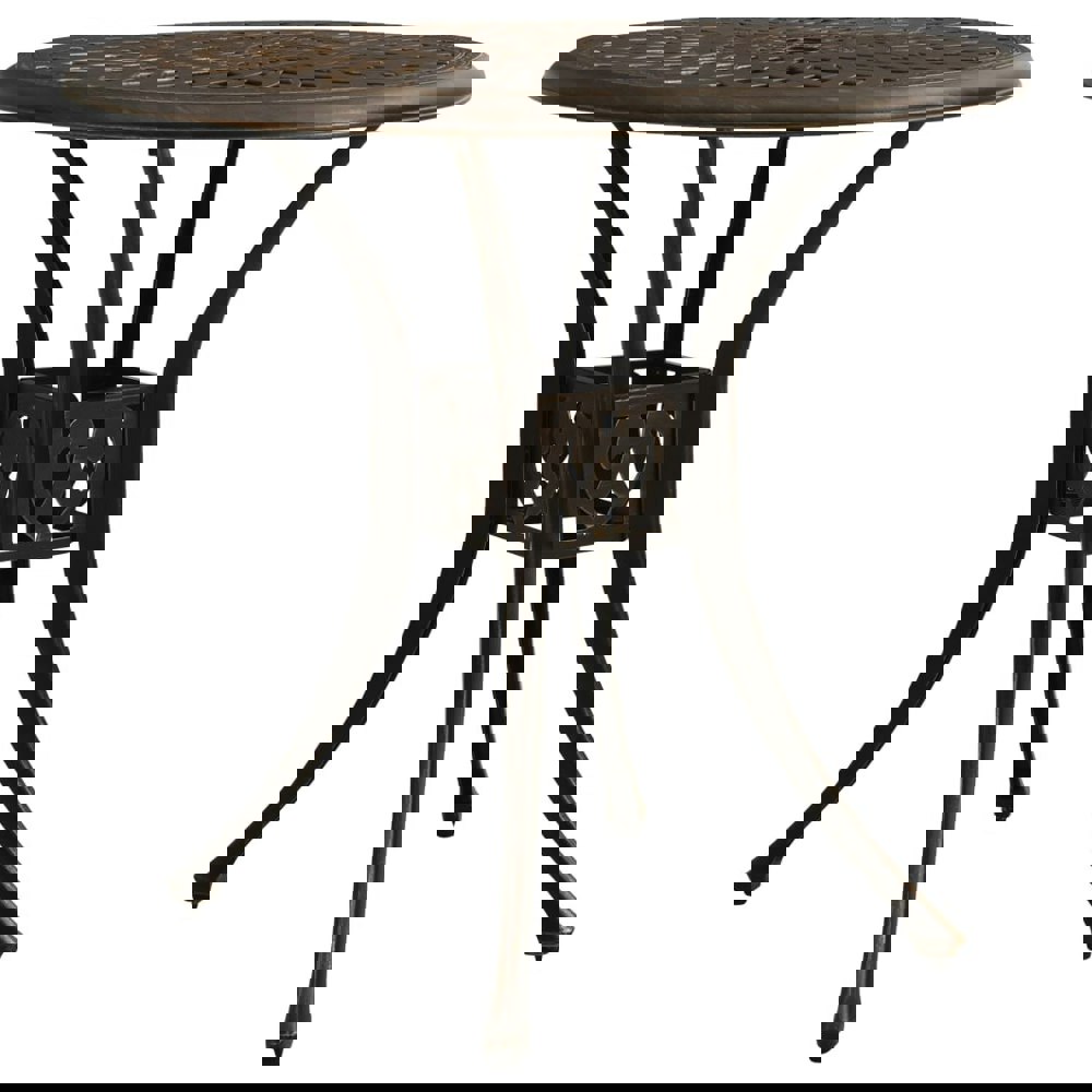 Berkfield Garden Table Bronze 78x78x72 cm Cast Aluminium