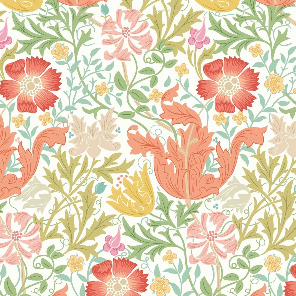 Hoopla Walls Honeysuckle & Tulip - Citrus Mix 10m Wallpaper