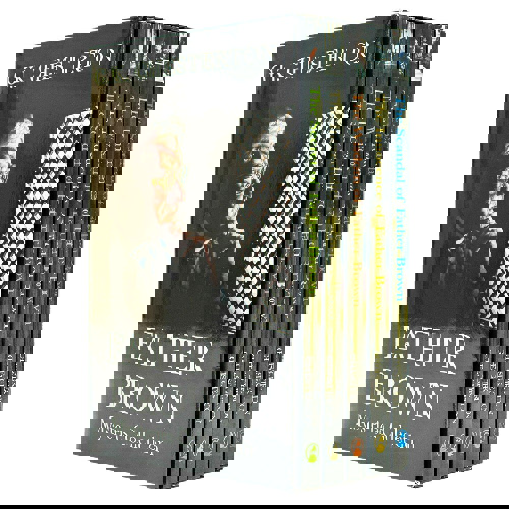 Father Brown Mysteries 5 Book Set By G.K Chesterton Innocence, Wisdom, Incredulity, Secret & Scandal