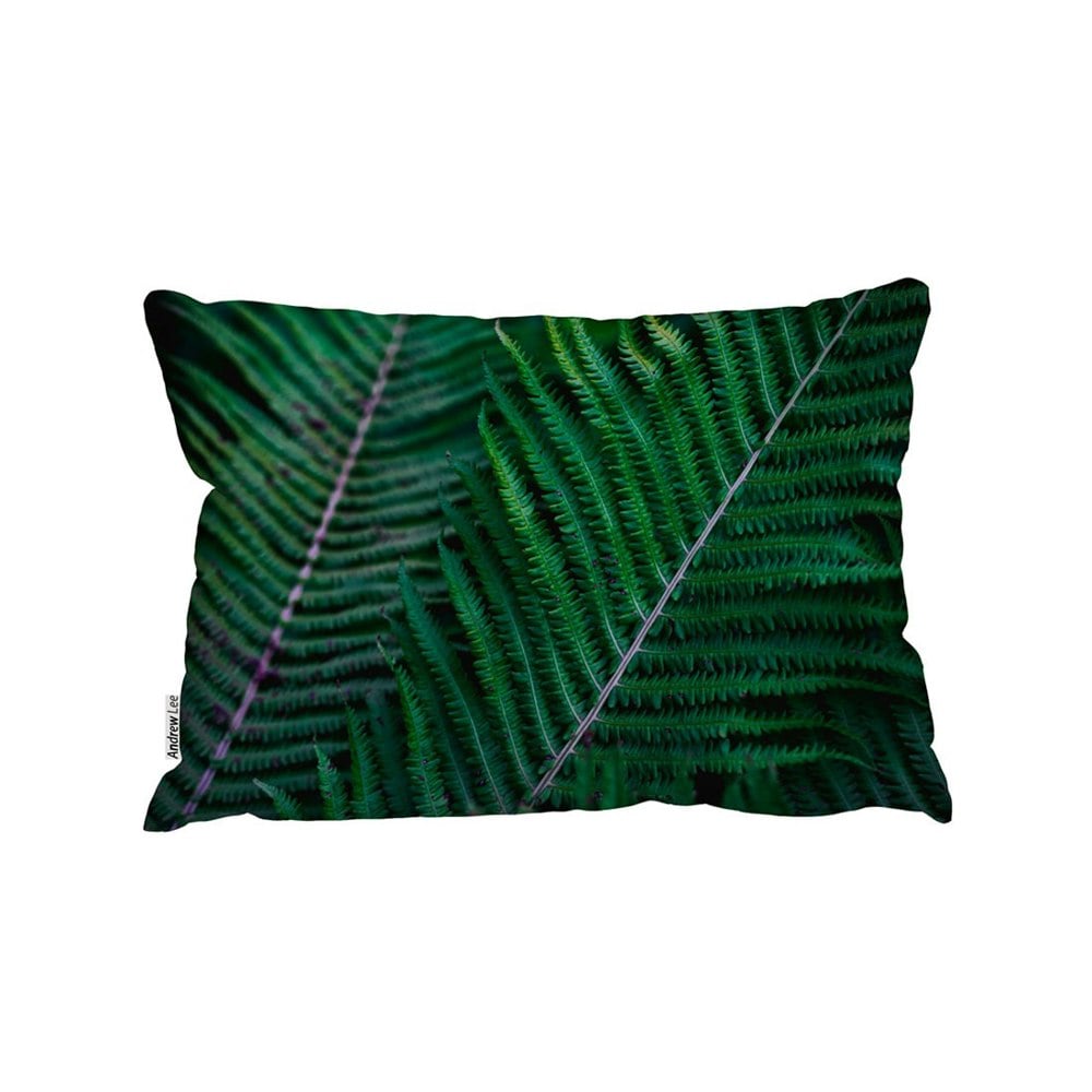 Benjamin Tate Design Green Leaves, Abstract Flora Texture (Outdoor Cushion)