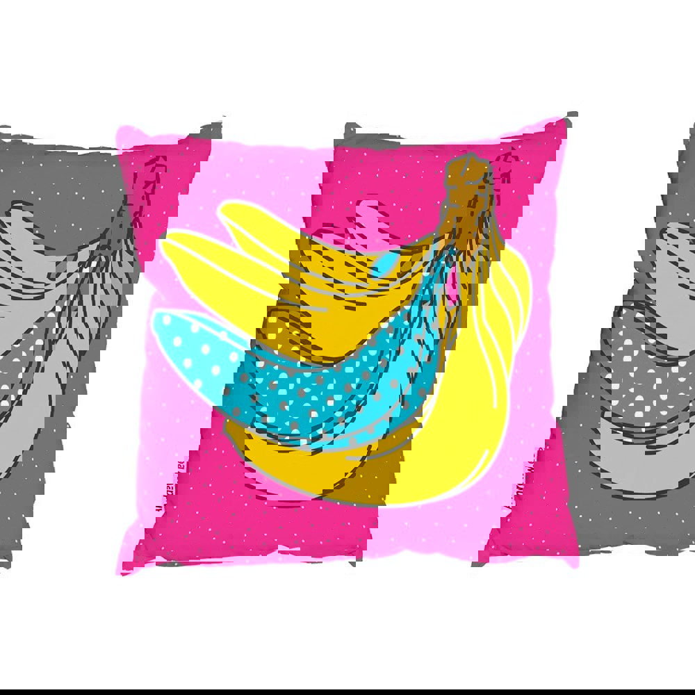 Benjamin Tate Design Pop Art Banana (Outdoor Cushion)