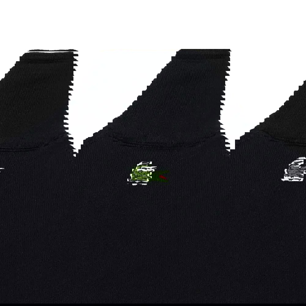 Lacoste Unisex Adult Quarter Zip Loose Sweatshirt - Black
