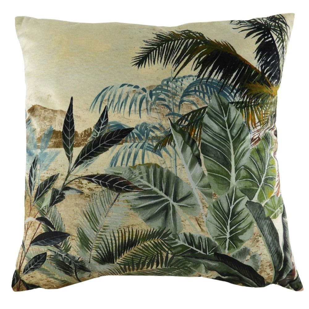 Evans Lichfield Kibale Tropical Cushion Cover - Multicoloured