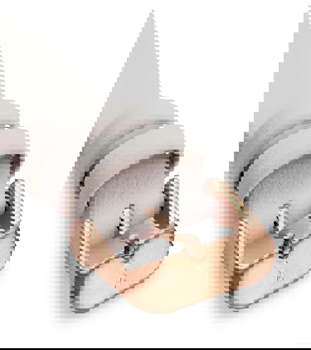 Votch LIGHT GREY WITH BRUSHED ROSE GOLD BUCKLE | 18MM