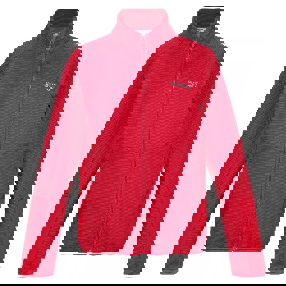 Regatta Girls Highton III Full Zip Fleece Jacket - Berry Pink/Pink Potion