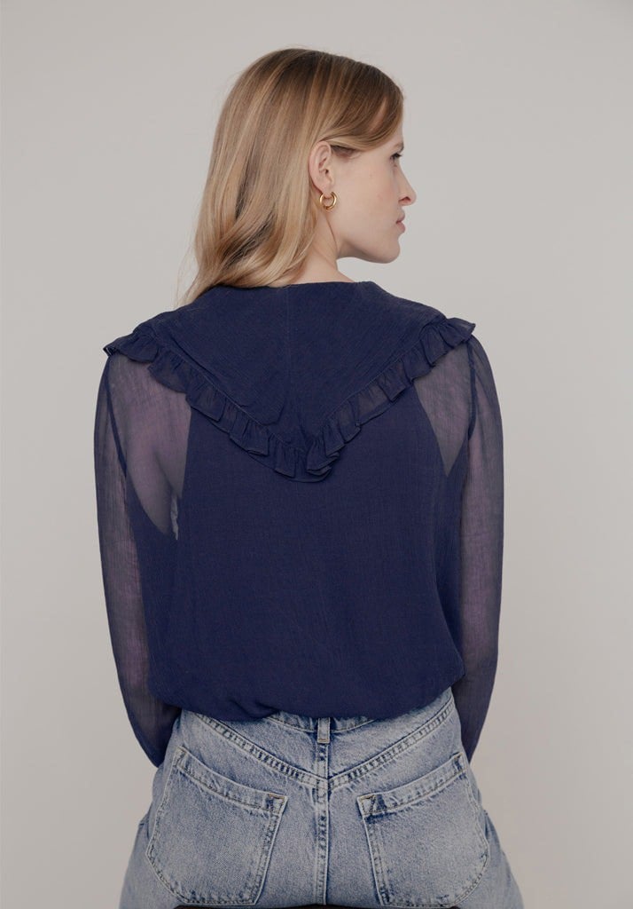 Julie Blouse in Navy