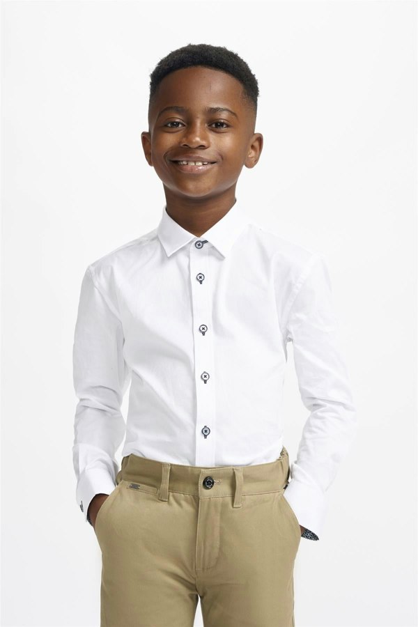 Boys Noble White Shirt Front