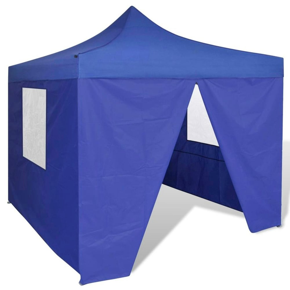 Berkfield Foldable Tent 3x3 m with 4 Walls Blue