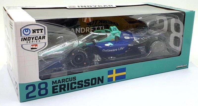 MCSlots Marcus Ericsson #28 2024 Indycar Andretti Autosport 1:18 Scale Greenlight 11244