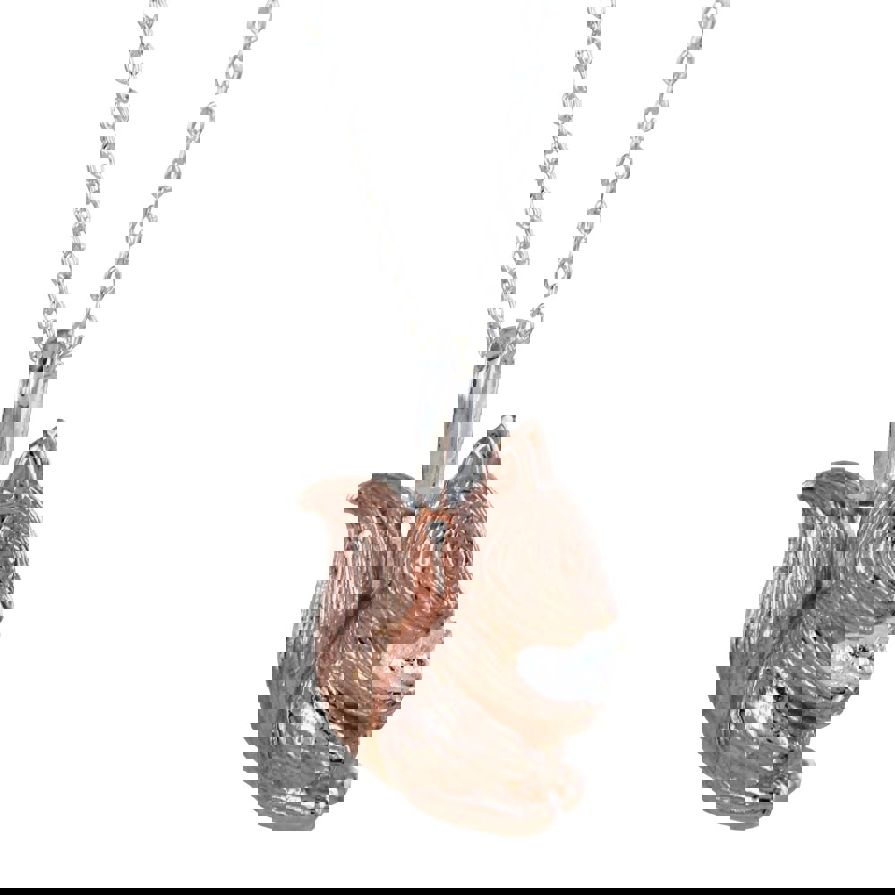 Squirrel Nutkin Sterling Silver Necklace - Reeves & Reeves