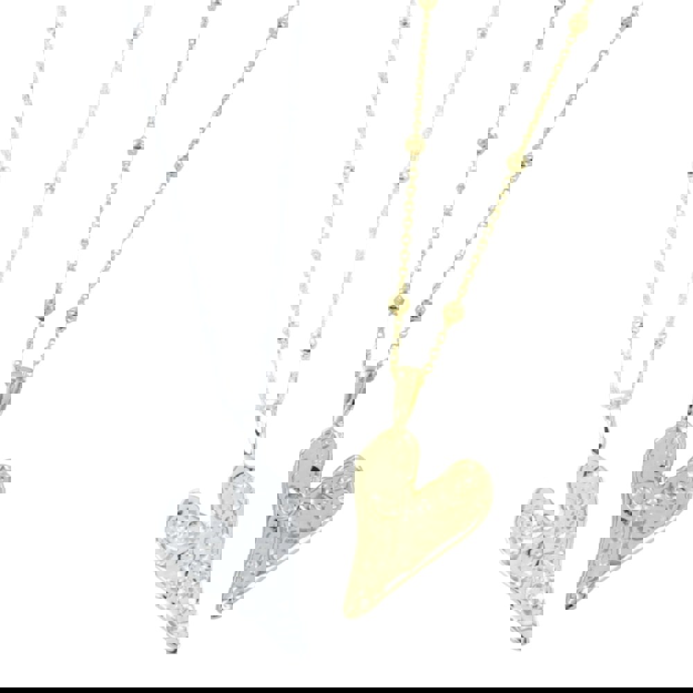 Sterling Silver or Gold plated Gorgeous Heart Necklace - Reeves & Reeves