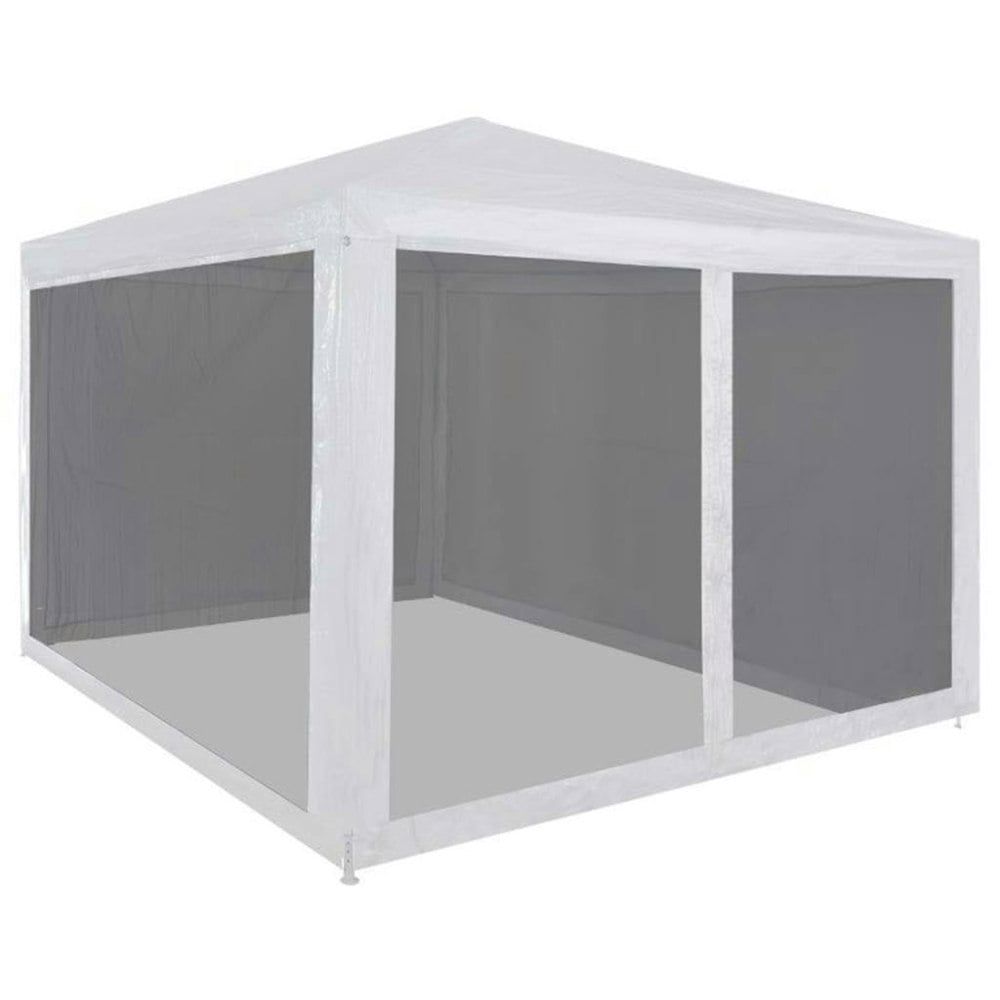Berkfield Party Tent with 4 Mesh Sidewalls 3x3 m
