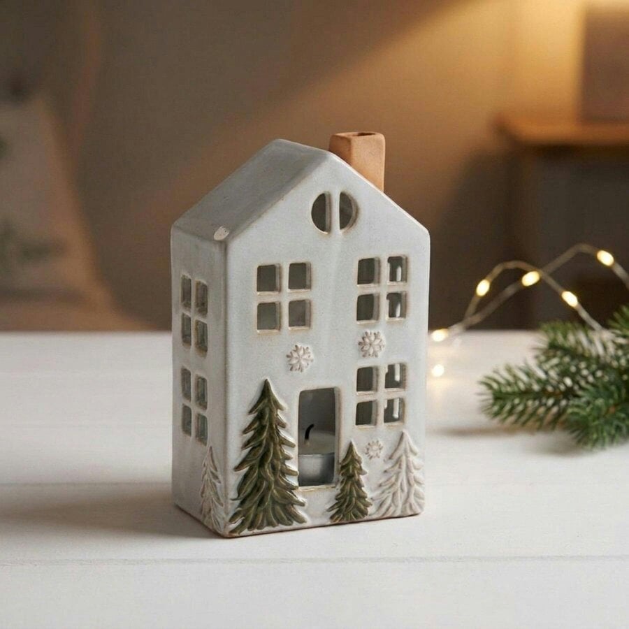 Garden Greatness Decorative House Shaped Candle Holder