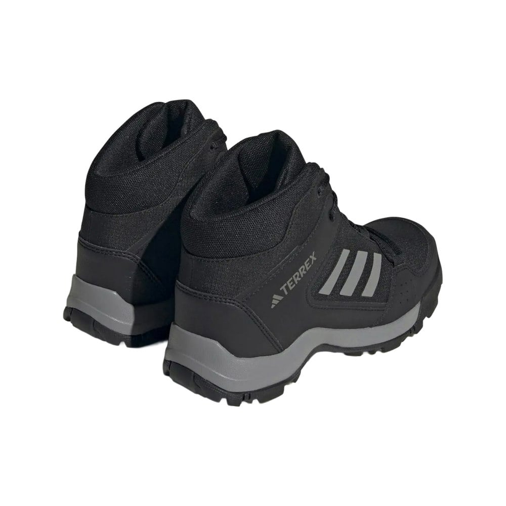 Adidas Childrens/Kids Terrex Hyperhiker Mid Cut Hiking Shoes - Black/Grey