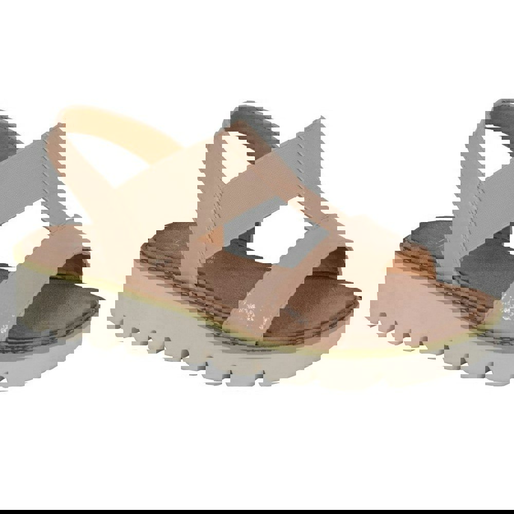 Cipriata Womens/Ladies Aladina Wedge Sandals - Nude