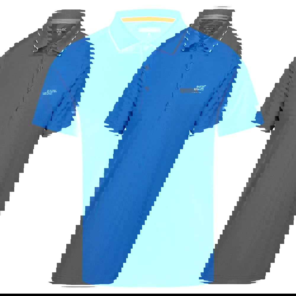 Regatta Mens Maverick V Active Polo Shirt - Oxford Blue