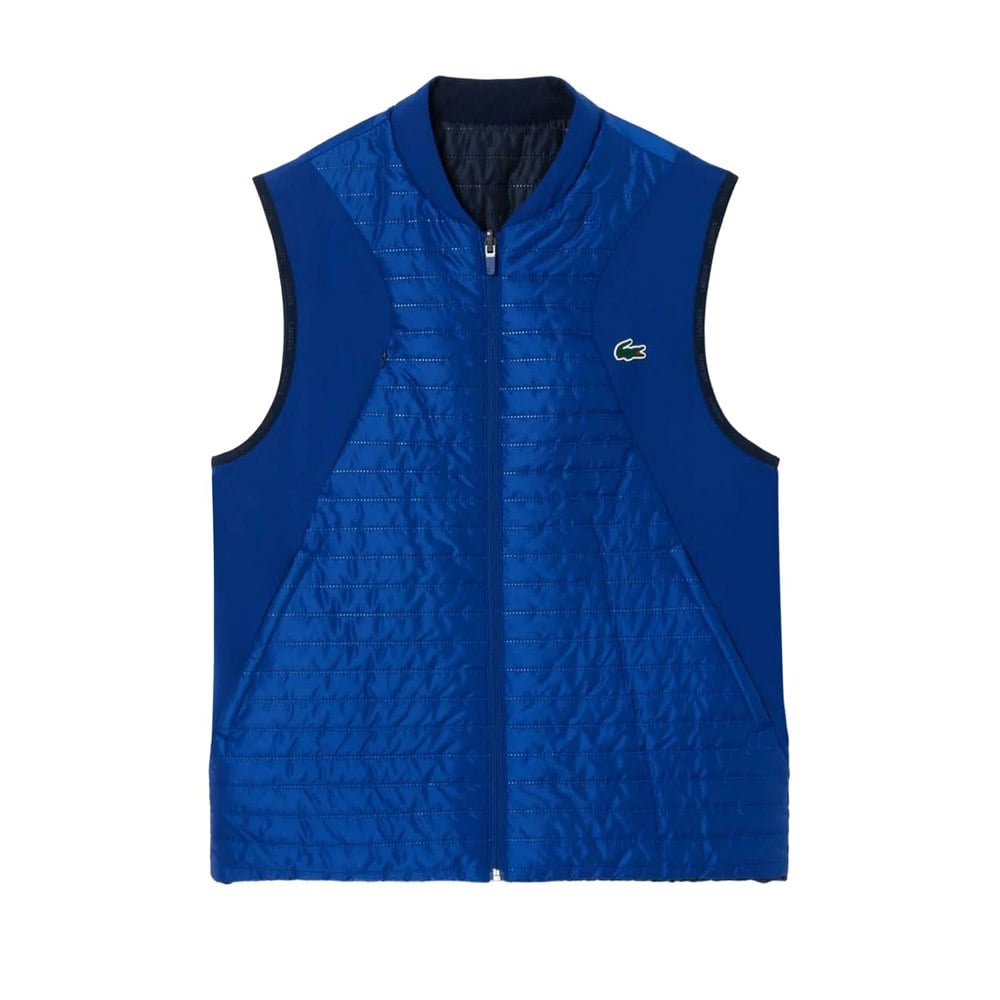 Lacoste Mens Reversible Sport Gilet - Navy