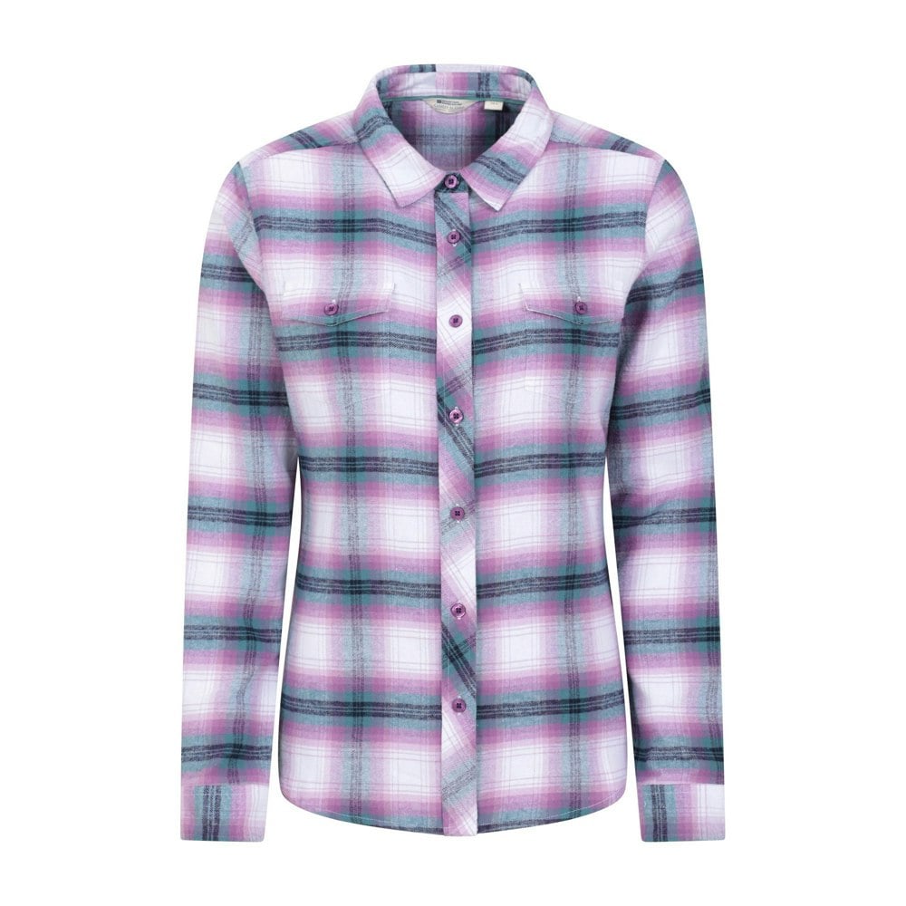 Mountain Warehouse Womens/Ladies Willow Flannel Shirt - Grey