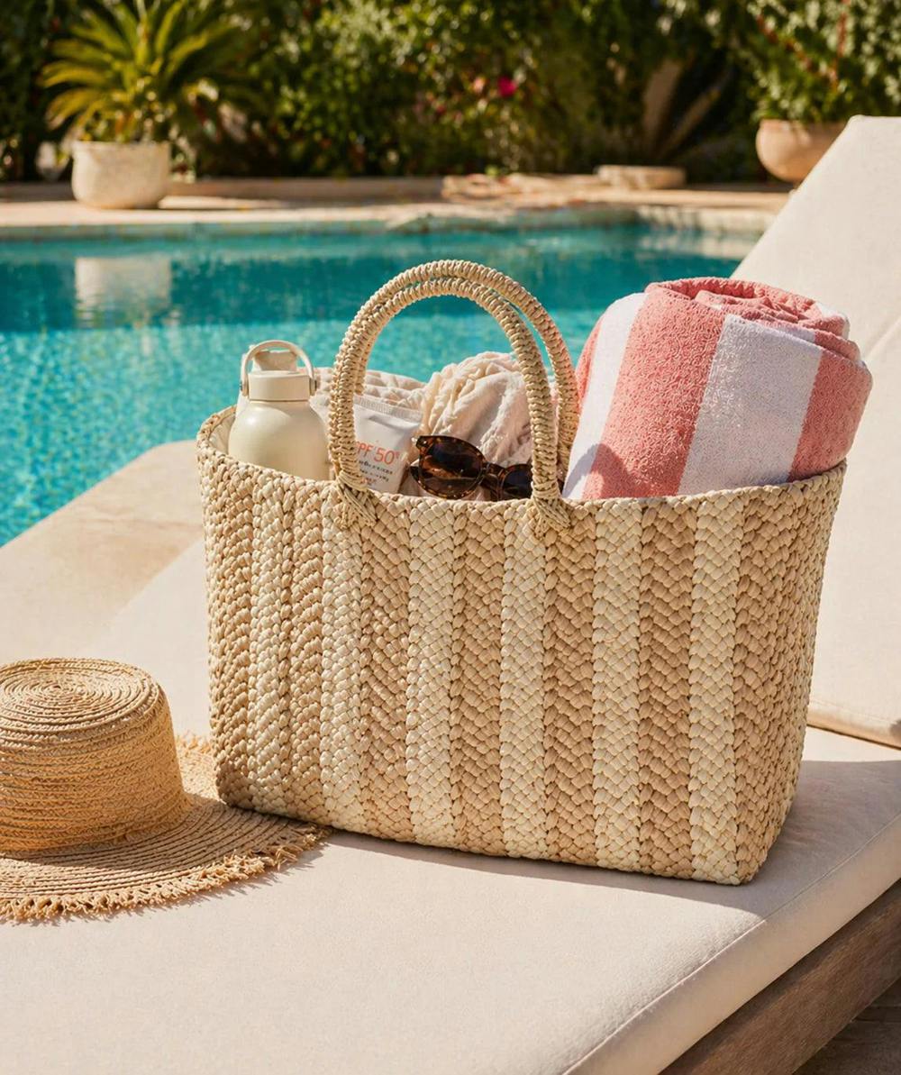 Pia Rossini Dolores - Straw Beach Basket