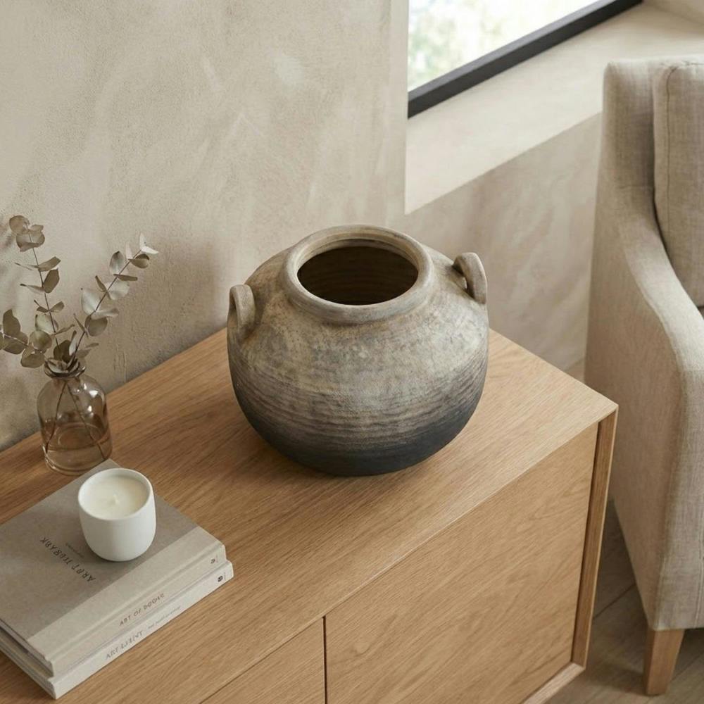 Garden Greatness Relica Oti Terracotta Handles Vase