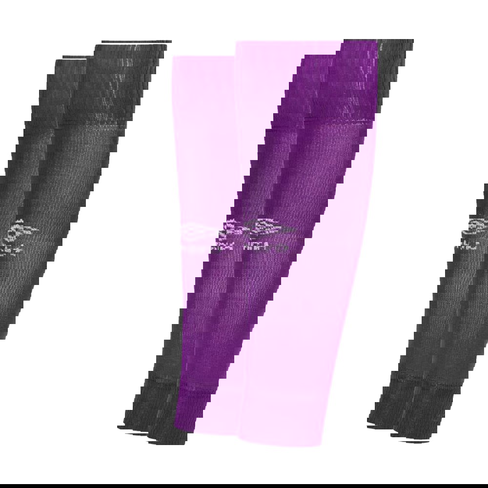 Umbro Boys Leg Sleeves - Purple Cactus/White