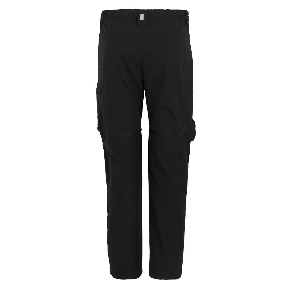 Regatta Childrens/Kids Highton Stretch Zip-Off Walking Trousers - Black