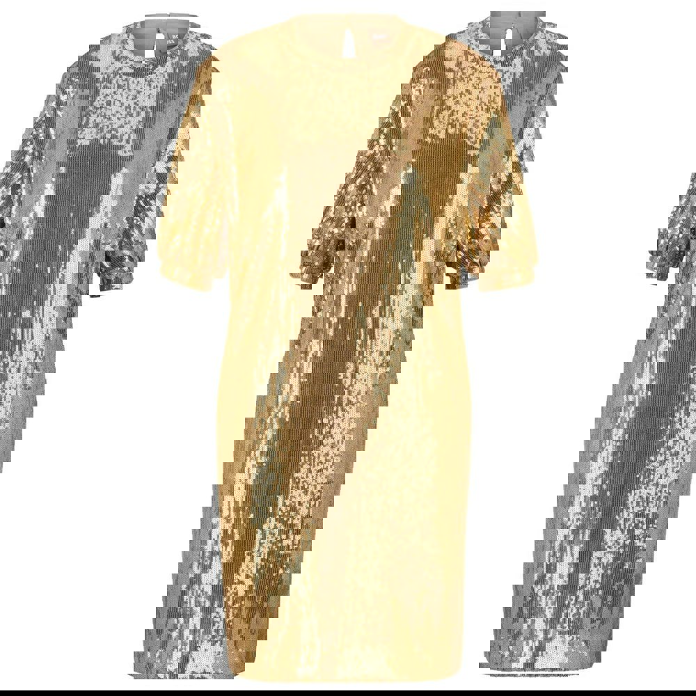 Boss Womens/Ladies Sequins Dress - Gold