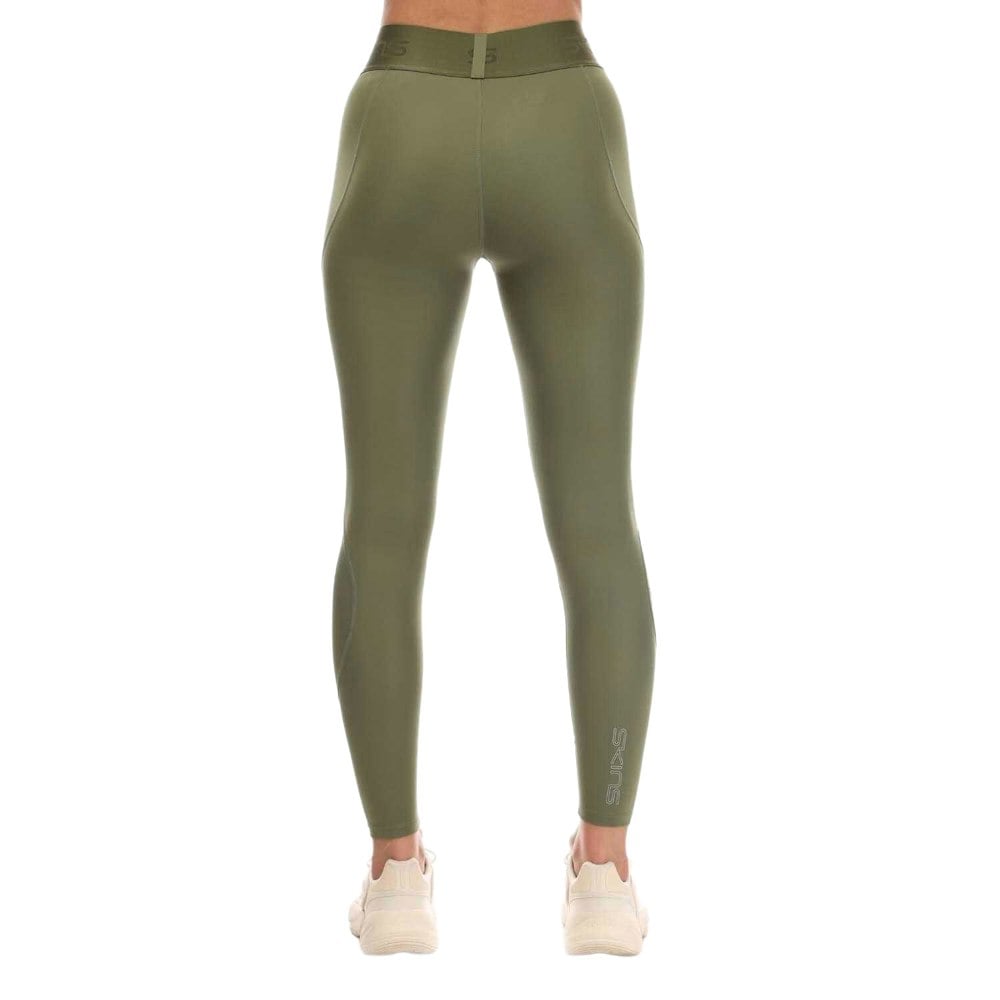 Skins Womens/Ladies Series-2 Long Leggings - Khaki Green