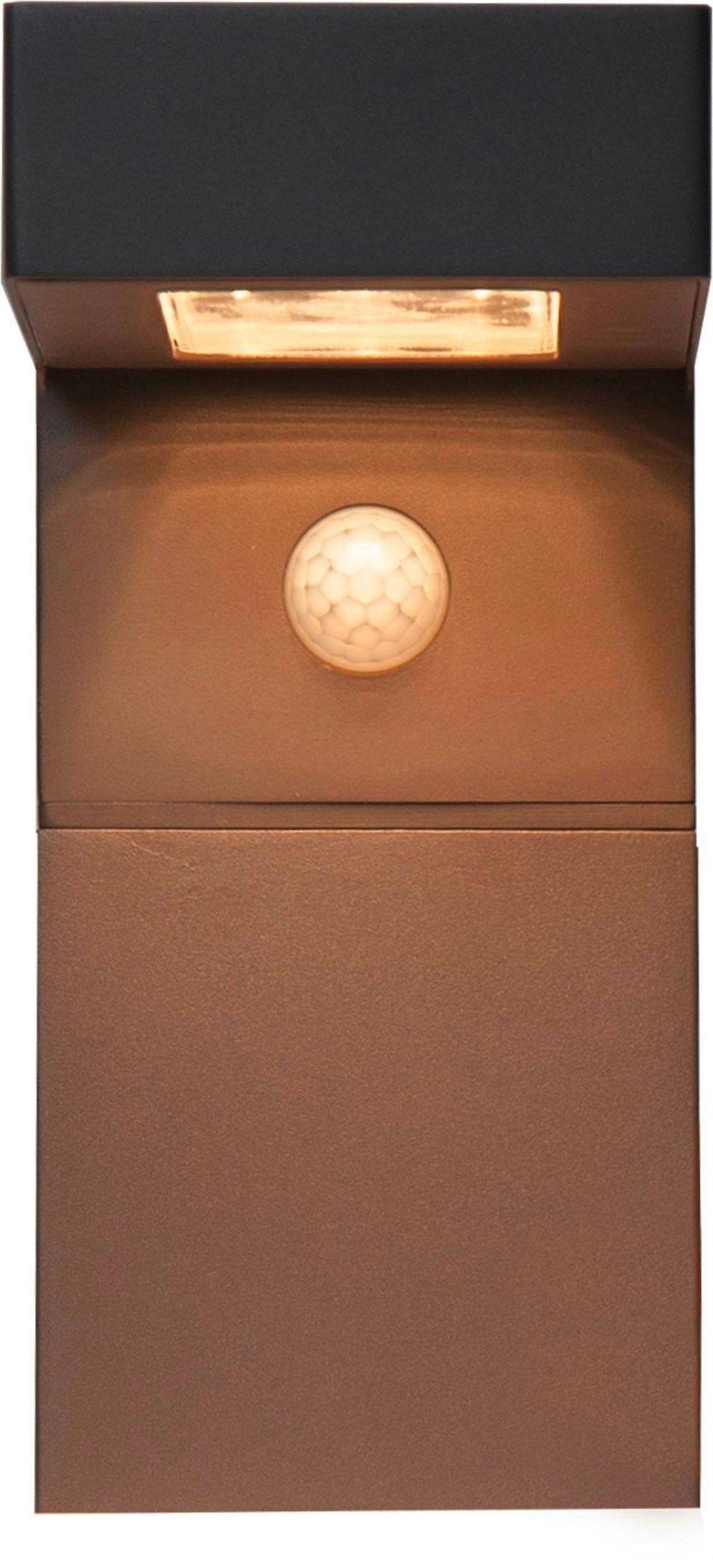 EGLO Baracconi LED Solar Black Aluminium Wall Light