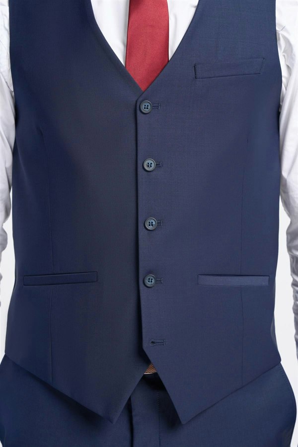 House of Cavani Bond Waistcoat - Navy