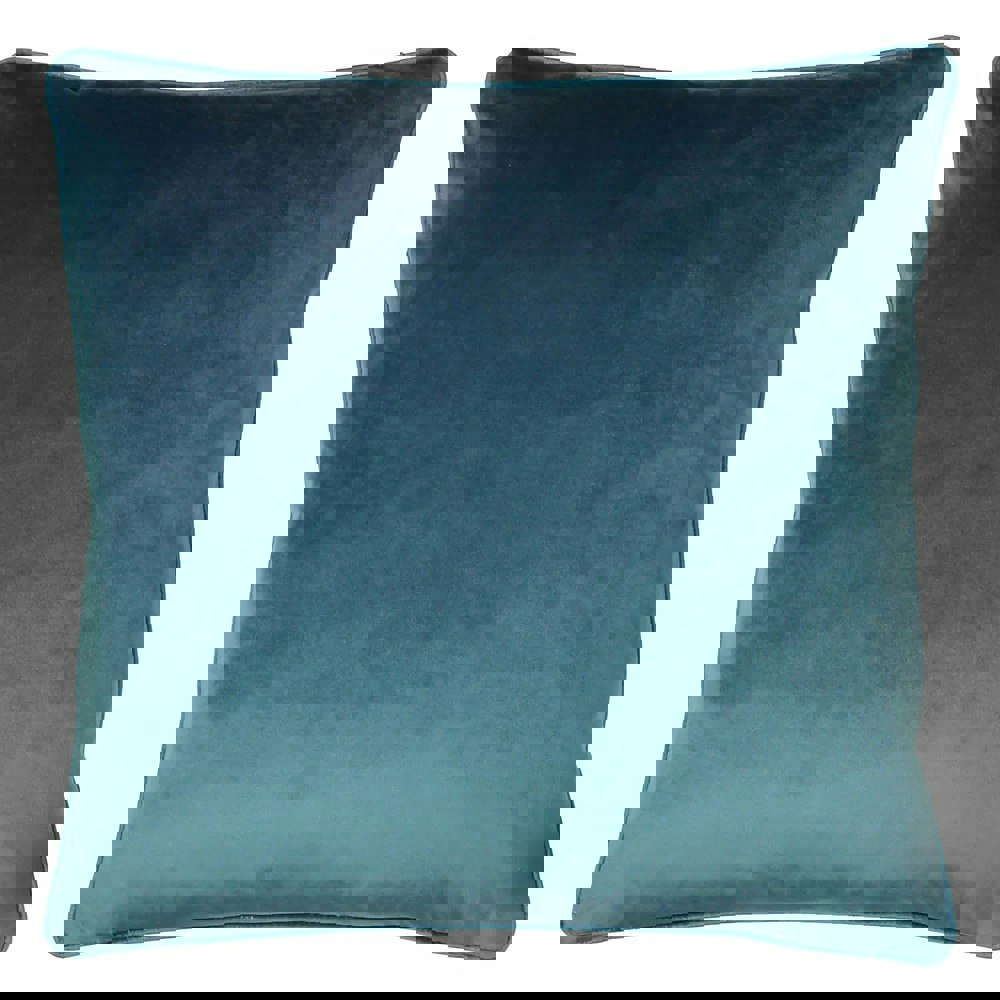 Furn Wisteria Velvet Square Cushion Cover - Petrol