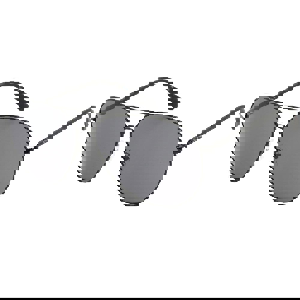 Calvin Klein Grey Lensed Matte Black Sunglasses One Size