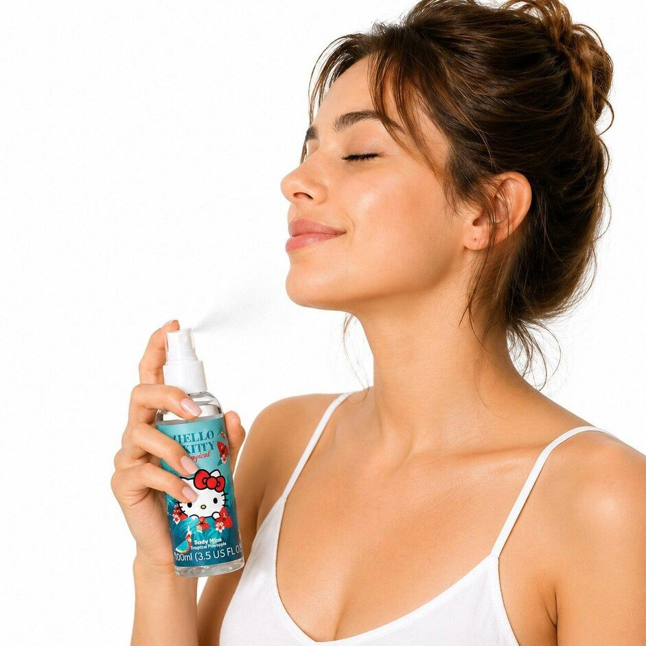 Hello Kitty Tropical Pineapple 100ml Body Mist For Her