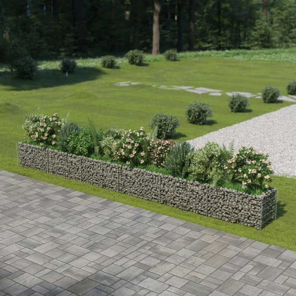 Berkfield Gabion Raised Bed Galvanised Steel 540x50x50 cm