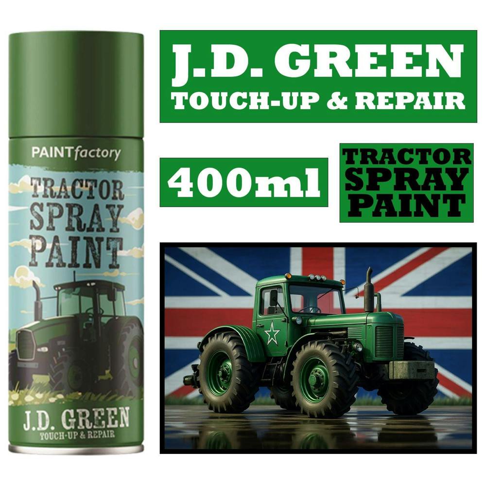 Paint Factory 1X - Tractor Spray Paint John Deere Green 400ml