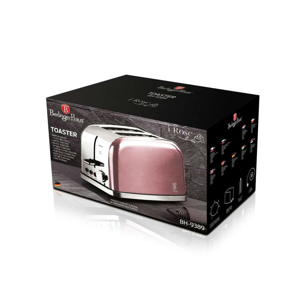 Berlinger Haus 2-Slice Toaster Berlinger Haus BH-9389 I-Rose Collection