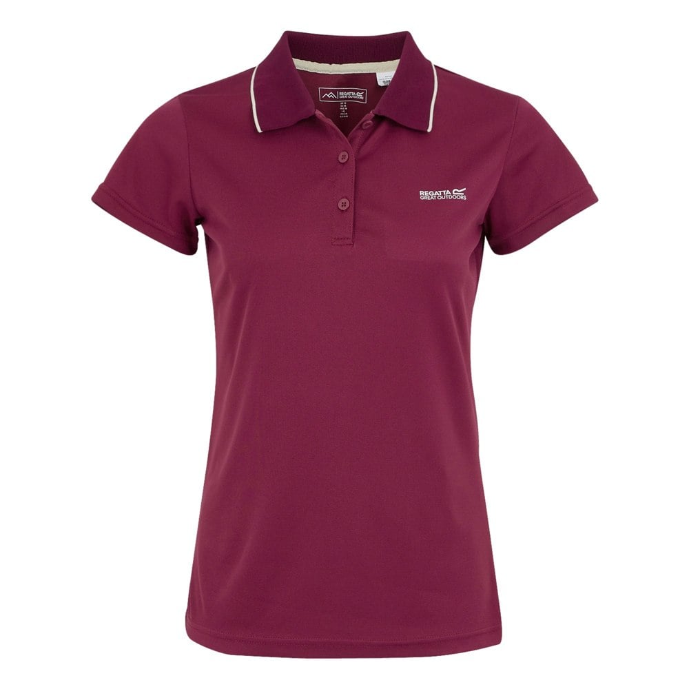Regatta Womens/Ladies Maverick V Polo Shirt - Beaujolais