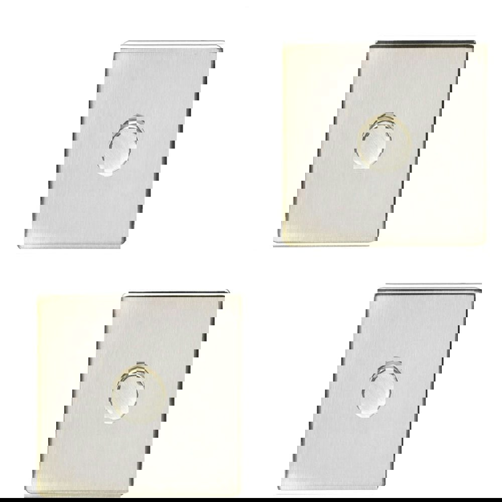 2 PACK 1 Gang Dimmer Switch 2 Way LED SCREWLESS ANTIQUE BRASS Light Dimming Wall