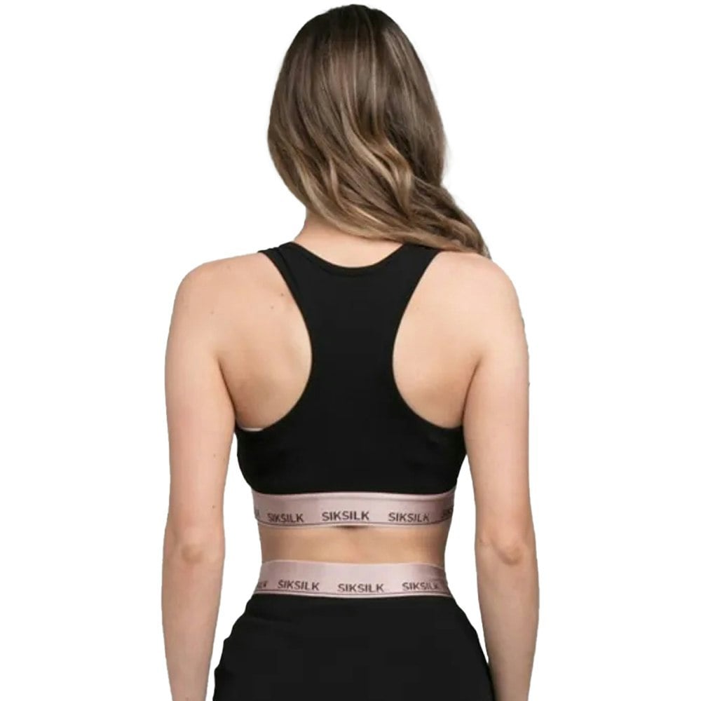 SikSilk Womens/Ladies Roseate Sports Bra - Black